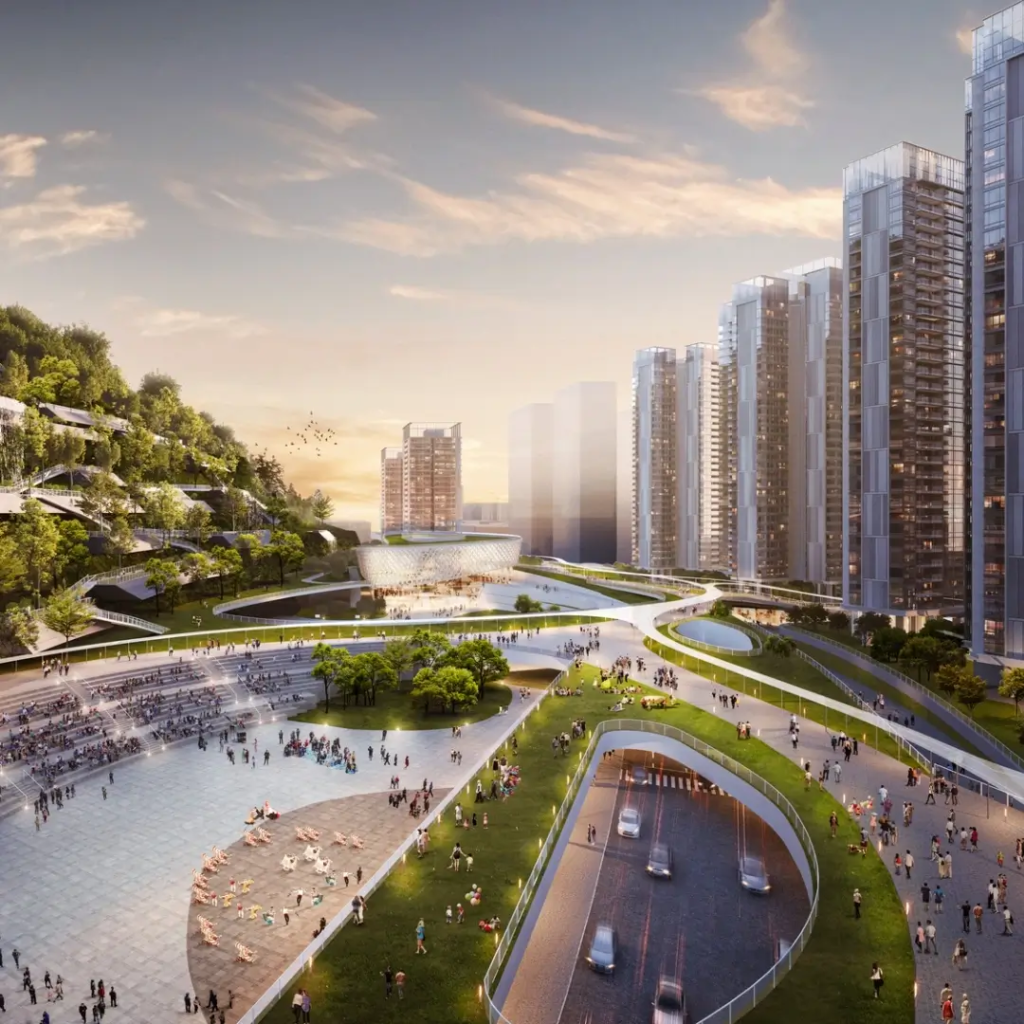 TOD pedestrian flow planning and retail integration