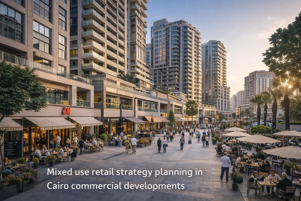 Mixed use retail strategy planning in Cairo commercial developments