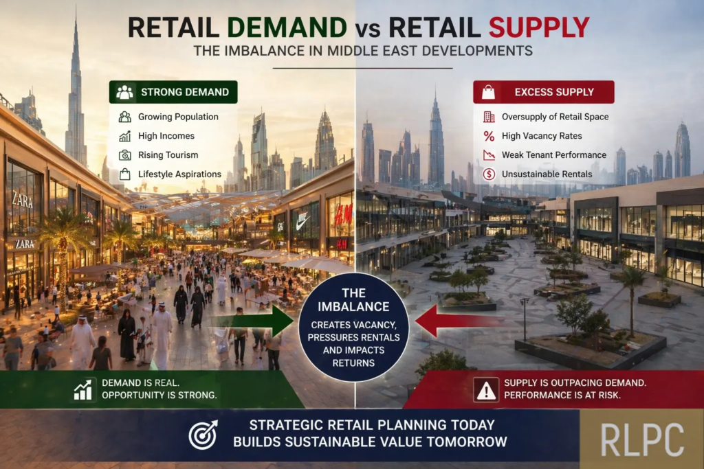 Retail demand and supply imbalance in Middle East shopping mall developments